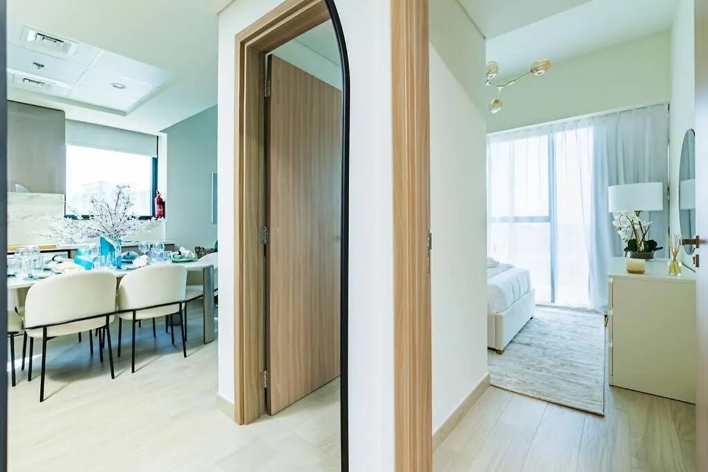 Apartamento Nasma - Modern 3Br Oasis With Balcony In Azizi Riviera Dubái 0*,