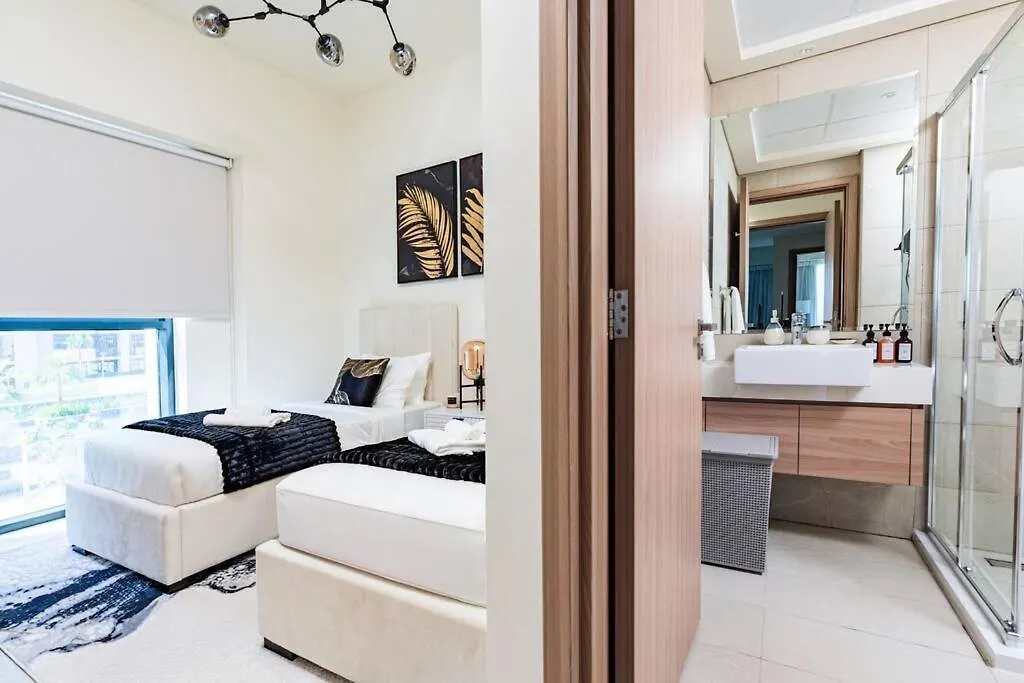Apartamento Nasma - Modern 3Br Oasis With Balcony In Azizi Riviera Dubái